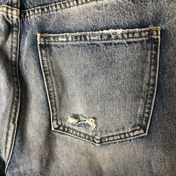 Flying Monkey Super Distressed Medium Wash Straight Leg Jeans Size 8/29 - Picture 6 of 15